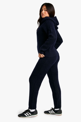 Cardigan con cappuccio - Navy