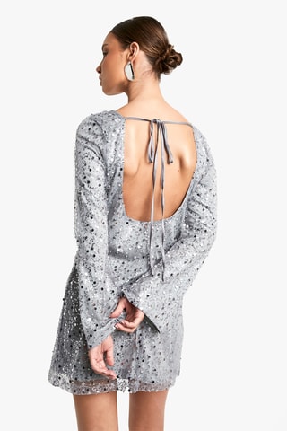 Abito taglio dritto - Grigio chiaro