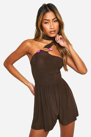 Tuta corta - Marrone scuro
