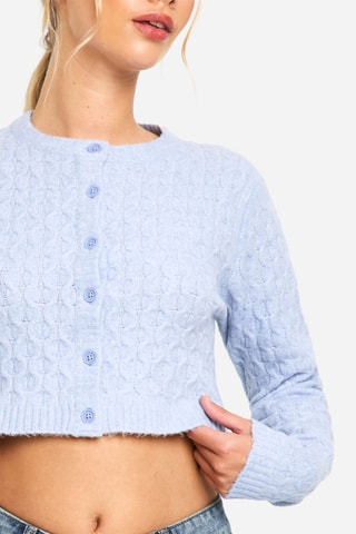 Cardigan corto - Celeste