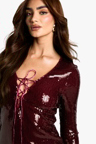 Abito a tubino - Rosso