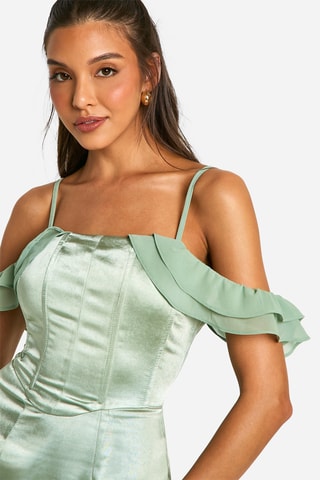 Abito lungo - Verde acqua