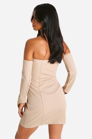Abito bustier - Beige