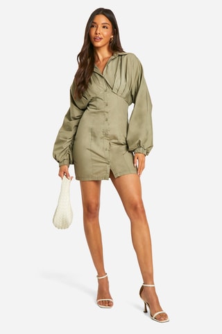 Abito a camicia - Kaki