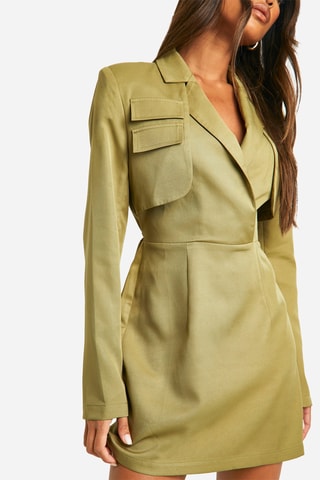 Abito a trapezio - Kaki