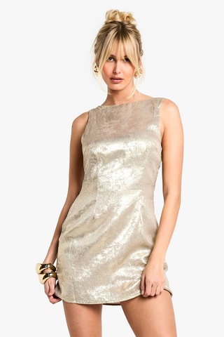 Abito taglio dritto - Dorato