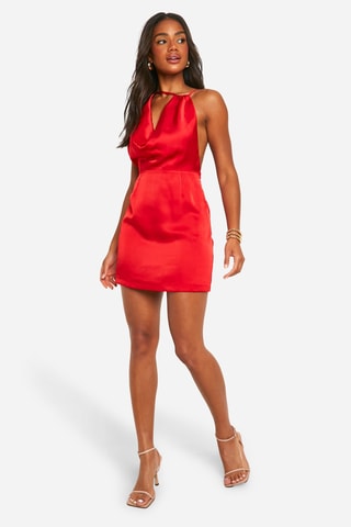 Abito taglio dritto - Rosso