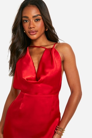 Abito taglio dritto - Rosso