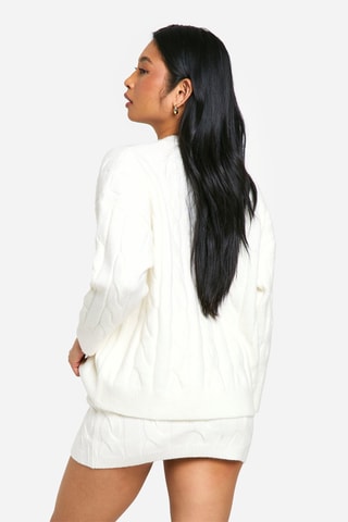 Maglia e minigonna - Ecrù