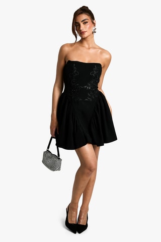 Abito bustier - Nero