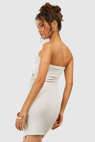 Abito bustier - Beige