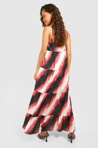 Abito lungo - Fucsia e nero