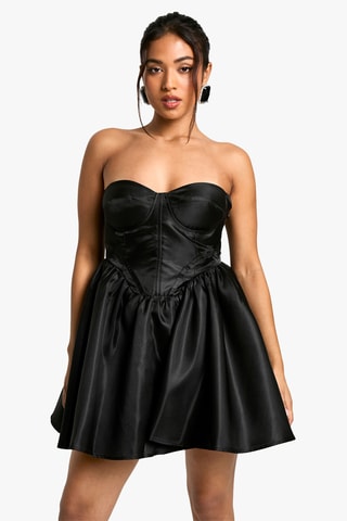 Abito bustier - Nero