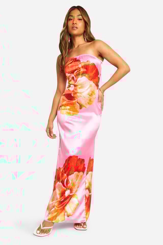 Abito bustier - Rosa