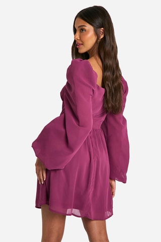 Abito a campana - Viola