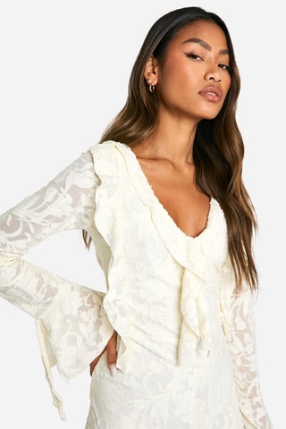 Tuta corta in pizzo - Beige