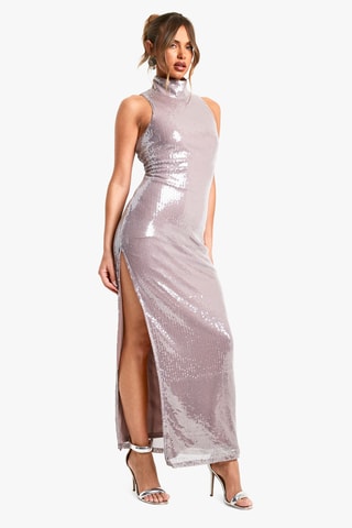 Abito lungo - Grigio chiaro