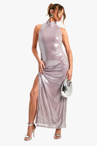 Abito lungo - Grigio chiaro