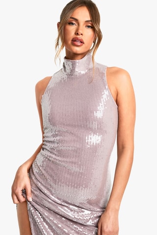 Abito lungo - Grigio chiaro