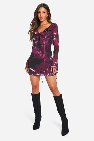 Abito taglio dritto - Viola