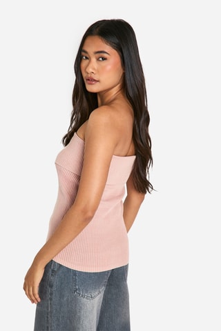 Top bustier - Rosa antico