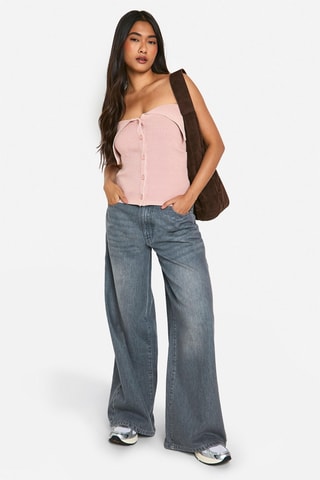 Top bustier - Rosa antico