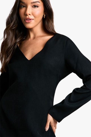 Abito taglio dritto - Nero