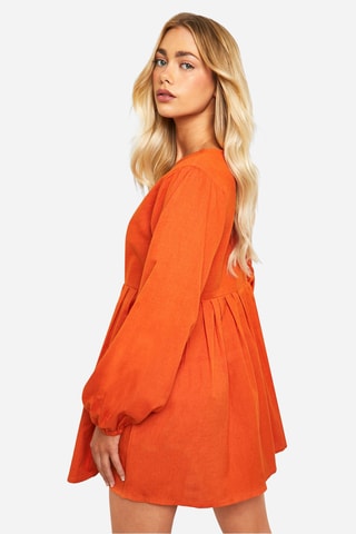 Abito plissé - Arancione