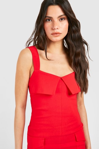 Abito a tubino - Rosso