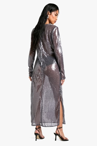 Abito lungo - Grigio scuro