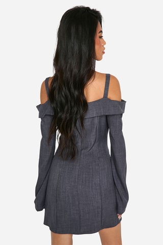 Abito taglio dritto - Grigio