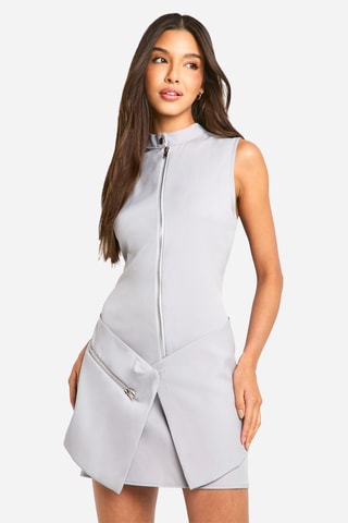 Abito taglio dritto - grigio