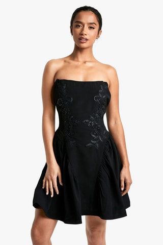 Abito bustier - Nero