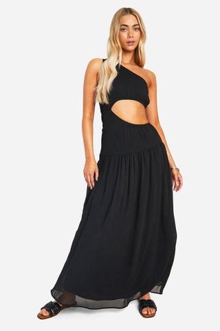 Abito asimmetrico - Nero