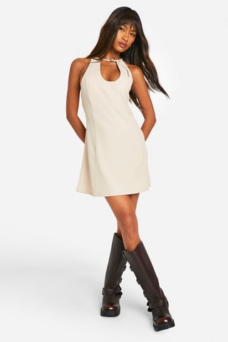 Abito a trapezio - Ecrù