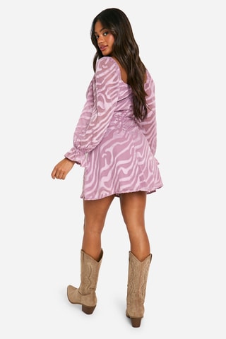 Abito a campana - Malva