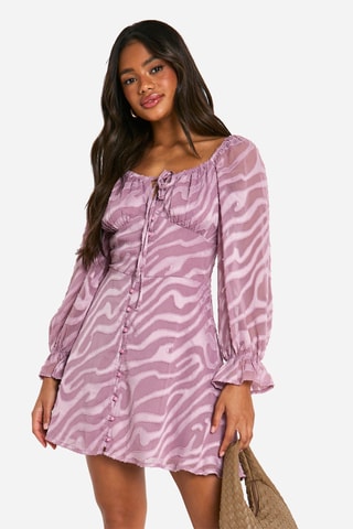 Abito a campana - Malva