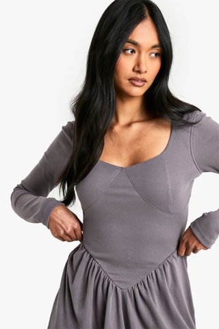 Abito a campana - Grigio