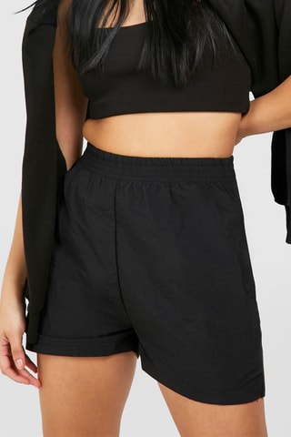 Shorts a vita alta - Nero