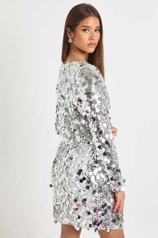 Abito taglio dritto - Argentato