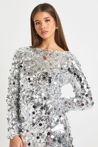 Abito taglio dritto - Argentato