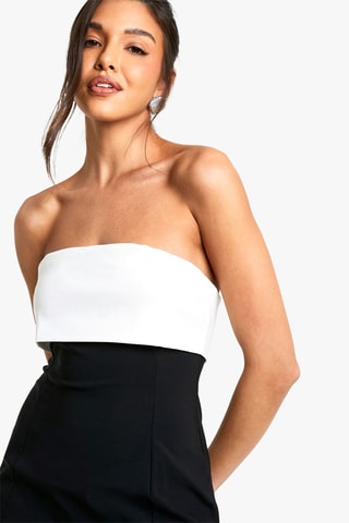 Abito bustier - Nero