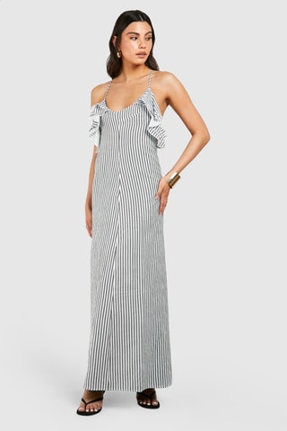 Abito lungo - Nero e bianco