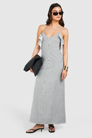 Abito lungo - Nero e bianco