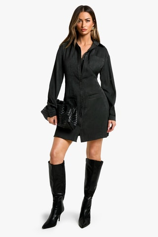 Abito a camicia - Nero