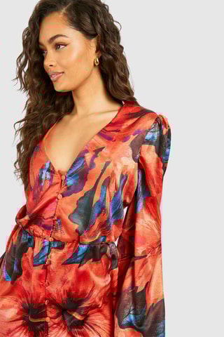 Abito taglio dritto - Arancione