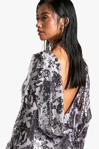 Abito taglio dritto - Argentato