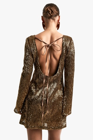 Abito taglio dritto - Dorato