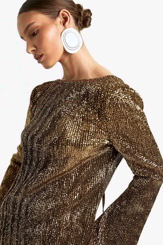 Abito taglio dritto - Dorato