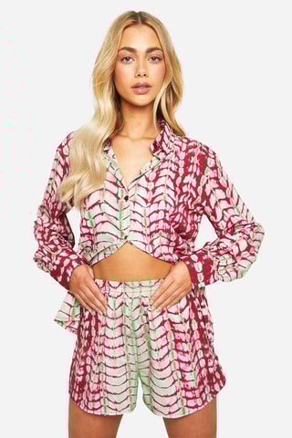 Shorts a vita alta - Rosa